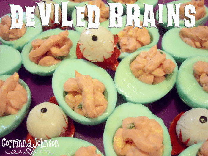 This twist on deviled eggs makes a creepy addition to your Halloween party