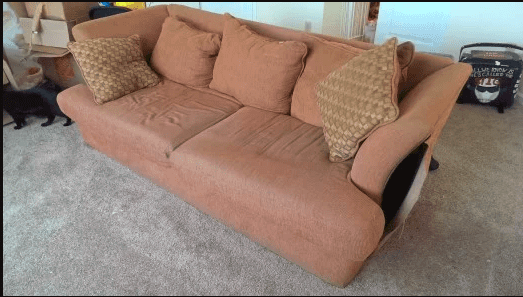 The Old Sofa: The "Before" Shot