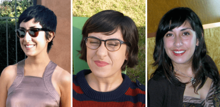 Three of the many hair styles I've had over the years.