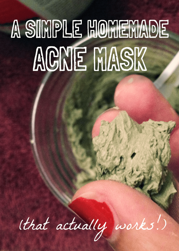 A simple homemade mask for acne (that actually works!)