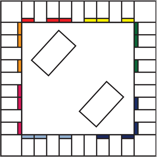 monopoly board blank template