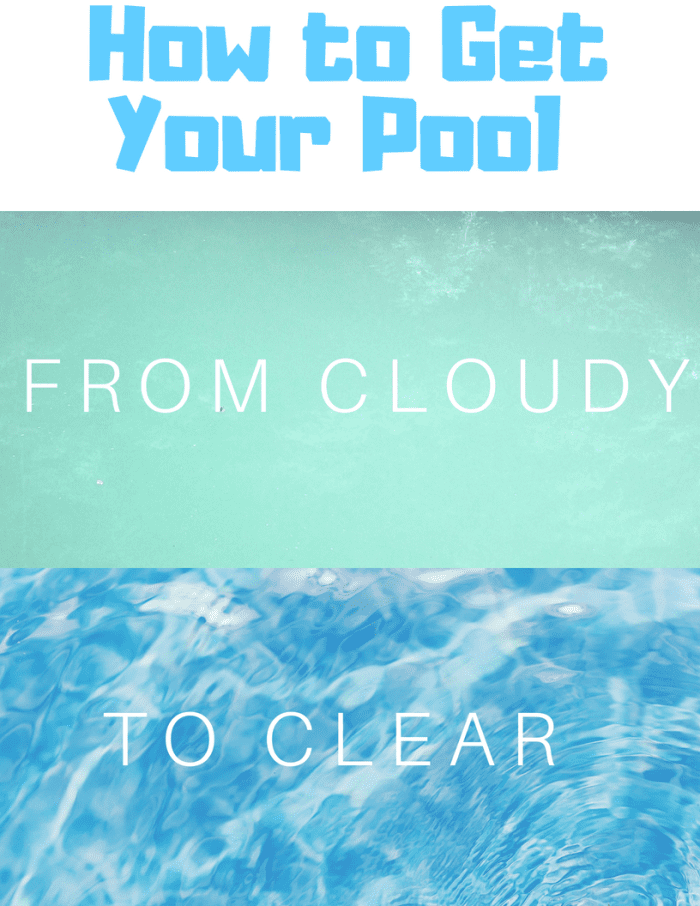 How to clean cloudy pool water