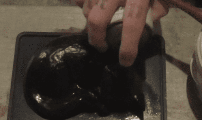 Spraying your mold with a silicone spray before applying the latex is a crucial step that makes peeling off the mold later much easier.