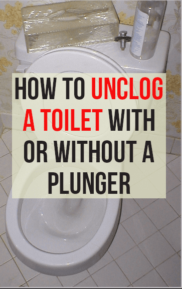If you want to know how to unclog a toilet with or without a plunger read on...