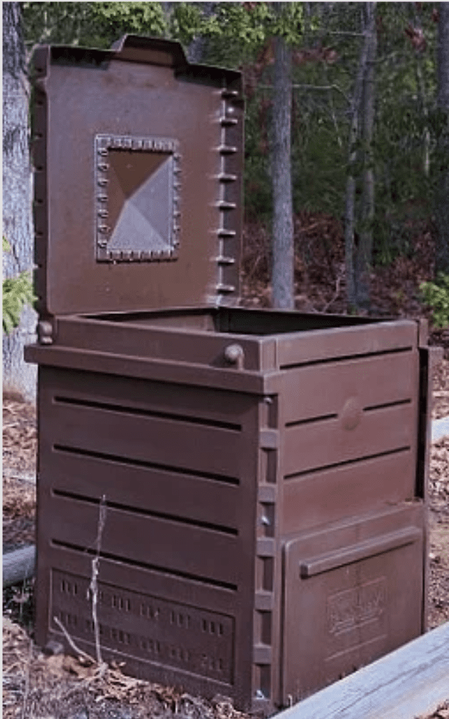 Traditional composting bins are just one of many options available to home gardeners.