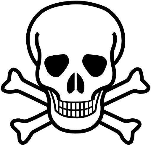 When you see the symbol of the skull and crossbones on a product label, it signifies that the chemicals in this product are potentially harmful.
