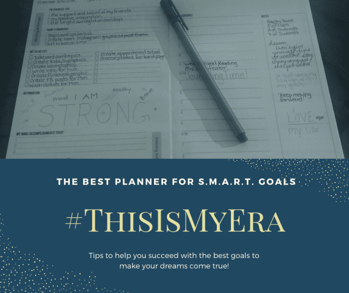 My favorite planner for creating and maintaining goals is the #ThisIsMyEra planner. While others get the job done, this one guides you through the process of productivity!