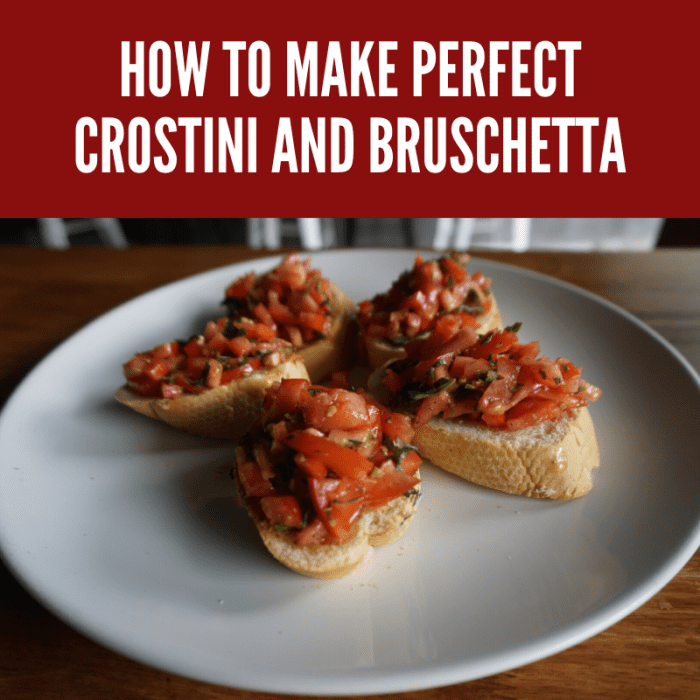 Crostini and bruschetta are the perfect treats for get-togethers. These diverse recipes will make your mouth water.