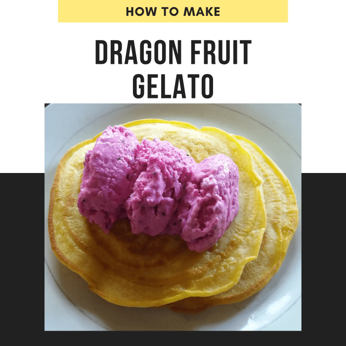 Dragon fruit gelato