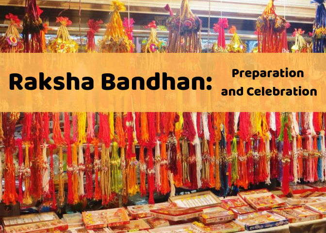 A stall sells rakhis and other items for Raksha Bandhan. Learn more about this holiday celebrating siblings and other relationships!