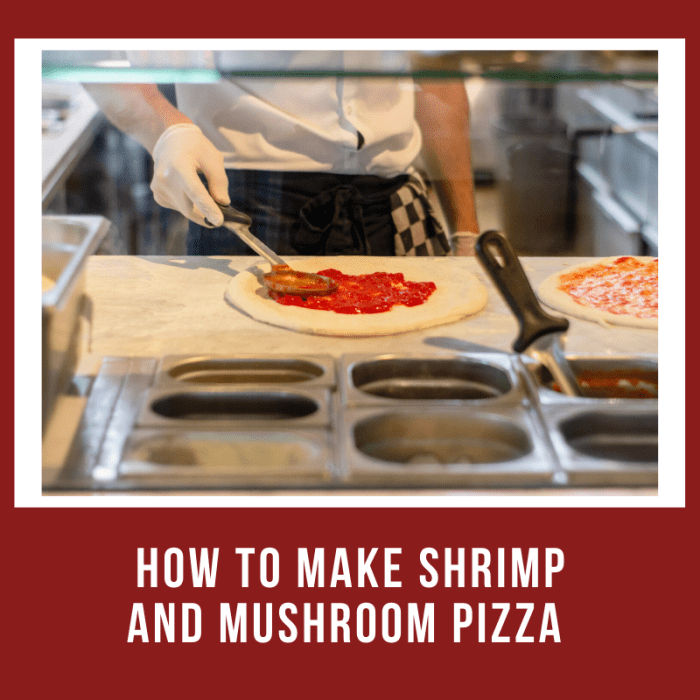 This delicious shrimp and mushroom pizza is great to share!