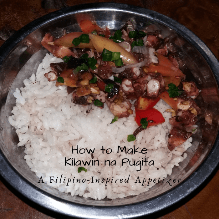 How to Make Kilawin na Pugita A FilipinoInspired Appetizer Delishably