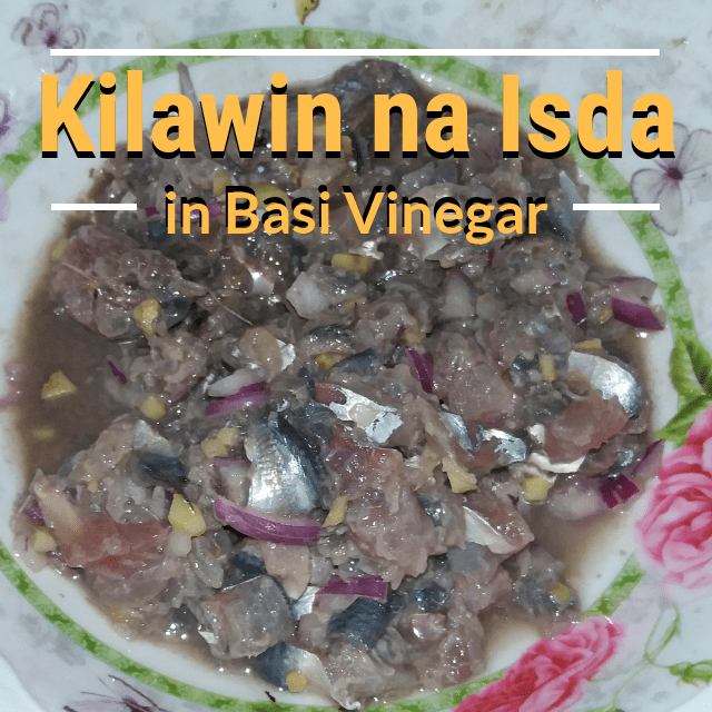 Filipino kilawin na isda in basi vinegar