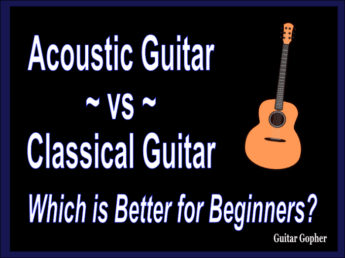 Classical vs. Acoustic Guitar for Beginners: Which is Better ...