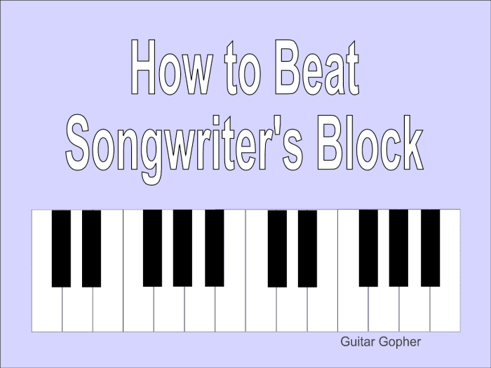 Opi viisi lähestymistapoja laulunkirjoittaminen, jotka voivat auttaa voittamaan lauluntekijä block. 