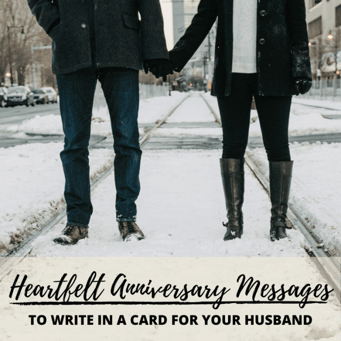 Want to write a romantic anniversary card for your husband? Check out the examples below for ideas and inspiration.