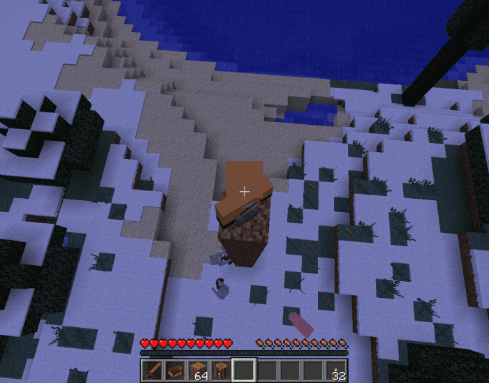Being blocks above the ground at night can prevent monsters from even touching you!