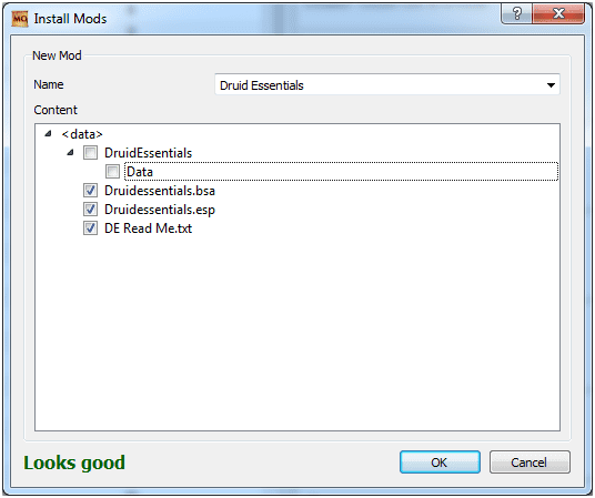 An example of a mod tided using Mod Organizer ensuring that the mod will not cause instability or game crashes when you install it.