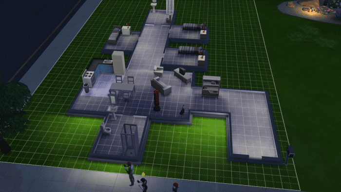 A house in The Sims 4, now stocked with the basics.