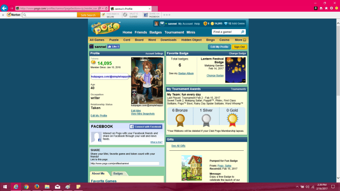 Here is my little pogo mini on pogo.com. If you join, feel free to friend me. I go by sannwi! hubpages.com/@simplehappylife