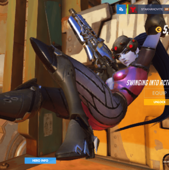 "Widowmaker, Widowmaker, making widows by killing their man." That's dark, I'm sorry.