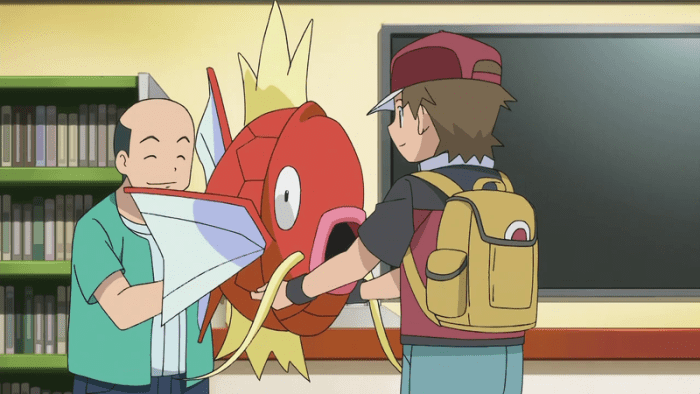 If only there was some strange man giving out Magikarps to me. These things are gigantic by the way.