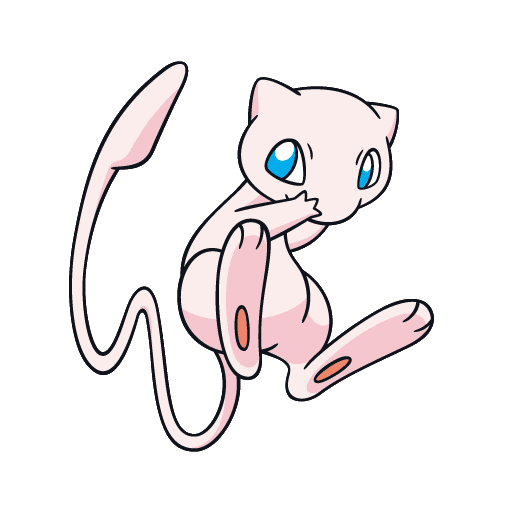 Mew, doing an evil cackle as it thinks of how difficult and time-consuming its quest is.