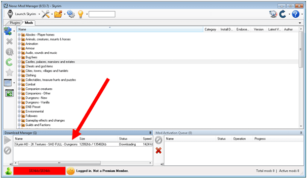 nexus mod manager how to activate mods