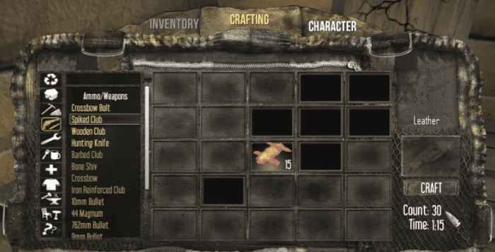 The Leather Tanning book is needed in order to craft leather from an Animal Hide.