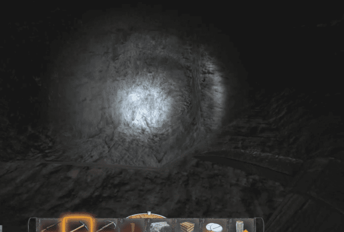 The Mining Helmet offers less protection than the Iron Helmet, but adds the ability to brighten up the area.