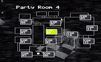 The camera layout. With one incredibly important exception, the cameras will probably go unused in Five Nights at Freddy's 2. Sadface.