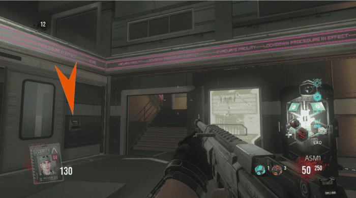 Oz's Hand Scanner is near the location of his security badge and in the same room as Exo Health.