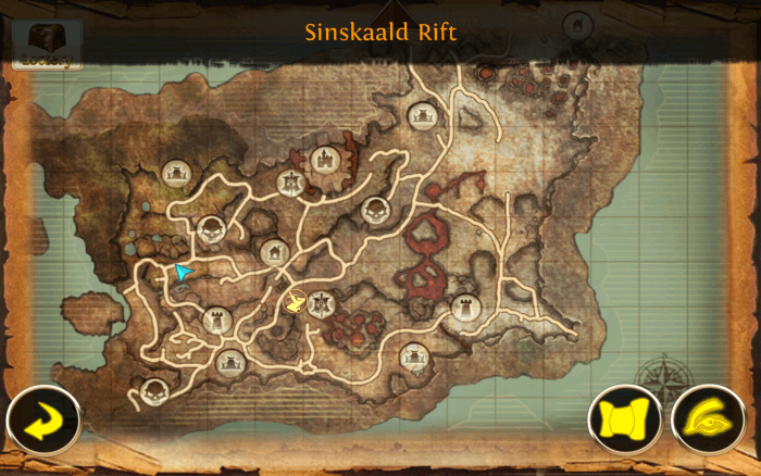 Farming super armor scraps in Sinskald Rift, Thistleville Outpost.