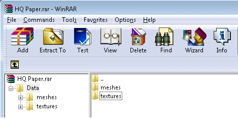 Example of how the files and folders that make up a Skyrim mod are organised.