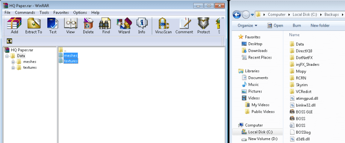 How to manually copy a mod to your Skyrim game folder.