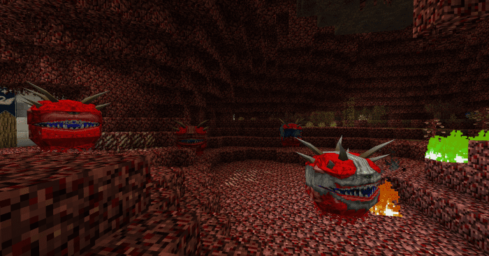 Cacodemons can be tamed, given armor, and then ordered to defend an area, making them some of the best possible base-defenses one can find.