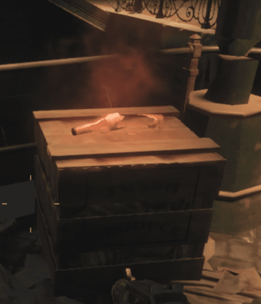 The broken red bottle marks the entrance to Juggernog. 