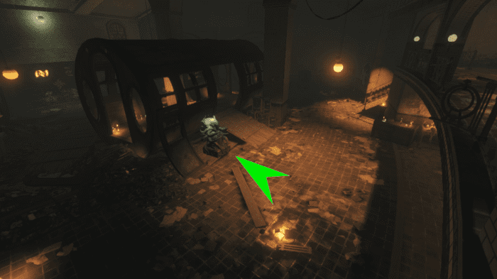 The Subway Station Statue is across from the location of the eggs. 