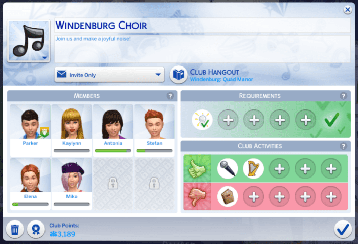 Fun Club Ideas For The Sims 4 Get Together 2022