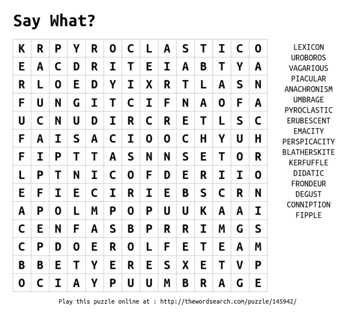 I created this puzzle by typing in the words, and using an online auto-generator to create the puzzle. See if you can spot the error it made...