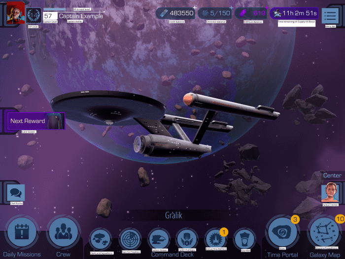 This is what the main screen looks like after unlocking everything. I have added captions as necessary to show what is what.