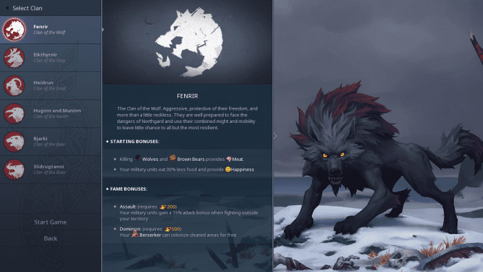 The Fenrir clan is considered as the best clan to start with when playing the game for the first time.