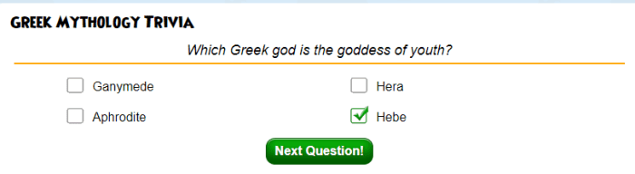 An example of the type of trivia questions you will encounter on KIFreeGames. Some questions are more obscure than others, but everything is Google-able.