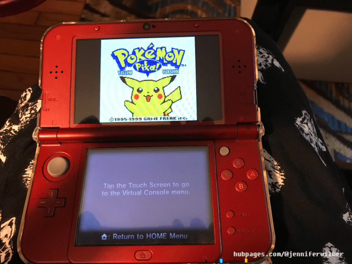 The 3DS Virtual Console allows you to play many classic games, including Pokemon Yellow.