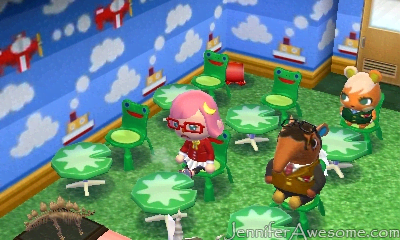 Interior of a school I designed in "Happy Home Designer."