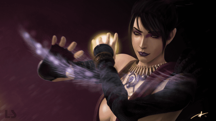 Morrigan is one of the potential mates in "Dragon Age: Origins"