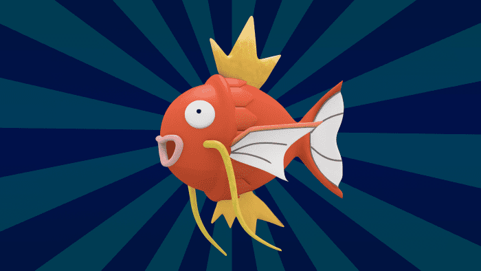 Magikarp is a water-type fish Pokemon. The best nicknames for this critter are those that are full of puns and fishiness.
