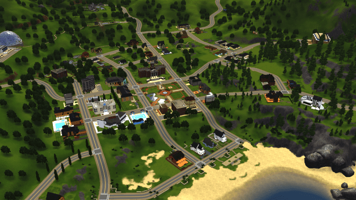 The Sims 3 has an open world, free for your Sims to explore without encountering loading screens from lot to lot.