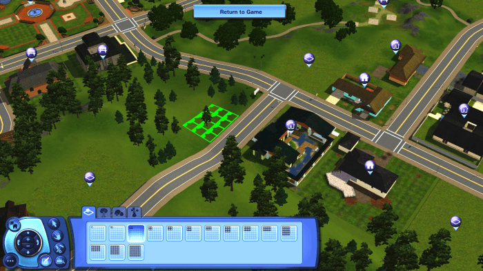In The Sims 3, you can have 100+ lots in your individual worlds and place them wherever, if your computer can handle it.