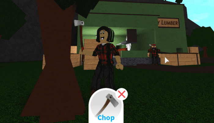 Smiling while holding an axe makes me look a little creepy.